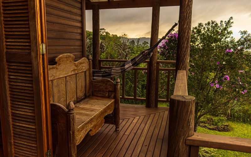 Área externa coberta.