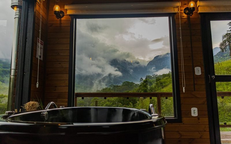 Jacuzzi com vista para o Canyon.