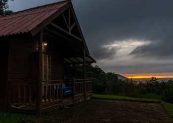 Vista para o nascer do sol.